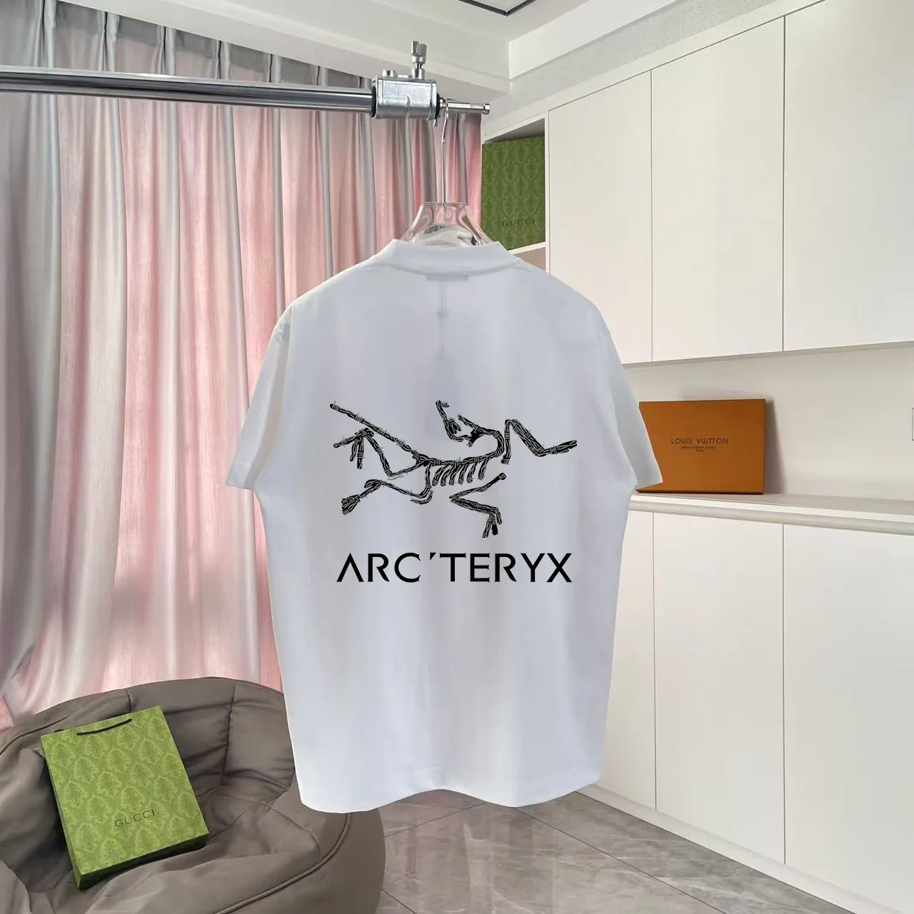 ARC'TERYX* 2025 New Arrival logo t g Same Style Size：S M L XL XXL ：Black White Purple Gray